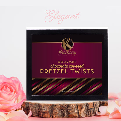 Chocolate Covered Pretzel Twists Gift Basket with Candied Toppings (12 Pretzels) Sweet Treats in Sectional… — view 4