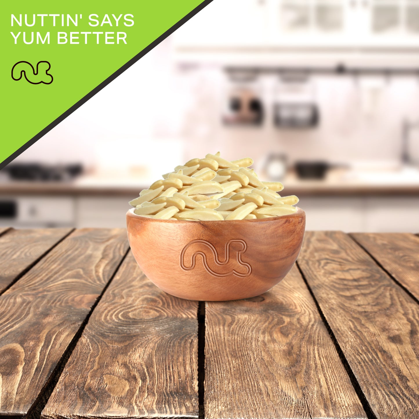 NUT CRAVINGS - Raw Slivered Almonds, Unsalted, (16oz - 1 LB) Packed Fresh in Resealable Bag - Nut Snack - Food Assortments Ideal for Trail Mixed Nuts