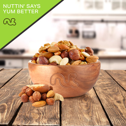 Roasted & Salted Mixed Nuts - Brazils Brazil Pecan Almond Hazelnut Cashew Packed Fresh in Resealable Bag -… — view 9
