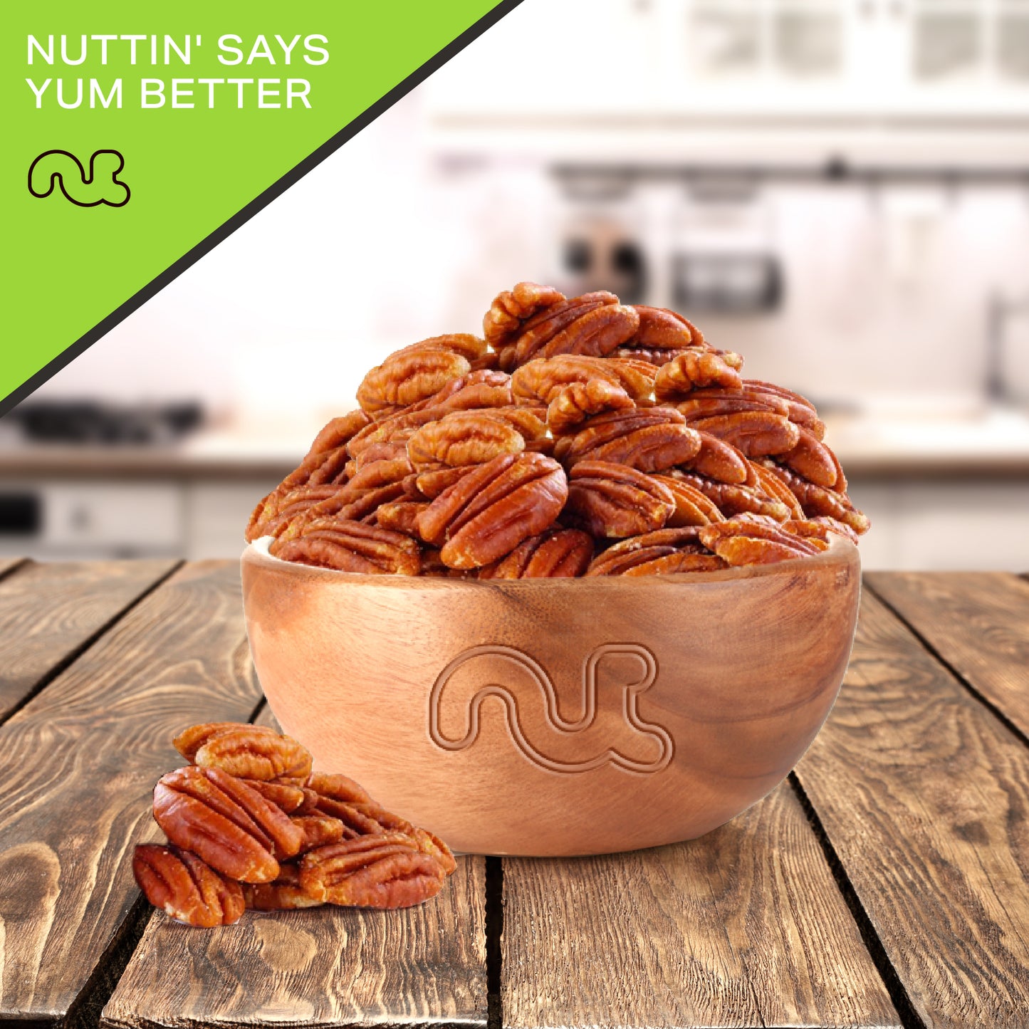 Pecans Halves Roasted & Salted No Shell Packed Fresh in Resealable Bag - Healthy Protein Food Snack Food… — view 8