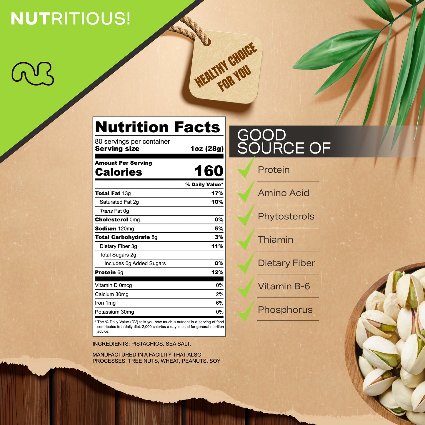 NUT CRAVINGS - Freshly Roasted & Salted California Pistachios Packed Fresh in Resealable Bag - Nut Snack - Food Assortments