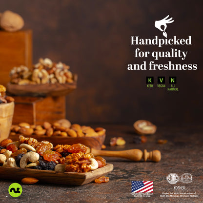 NUT CRAVINGS - Freshly Roasted & Salted California Pistachios Packed Fresh in Resealable Bag - Nut Snack - Food Assortments