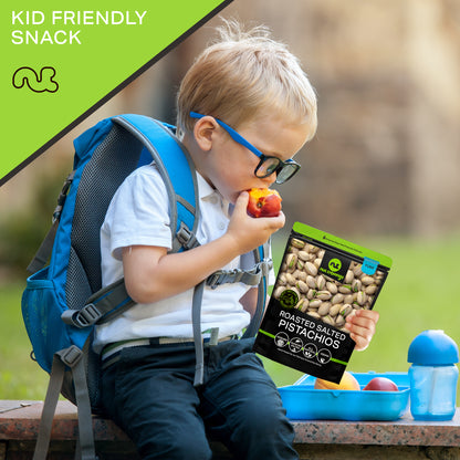 NUT CRAVINGS - Freshly Roasted & Salted California Pistachios Packed Fresh in Resealable Bag - Nut Snack - Food Assortments