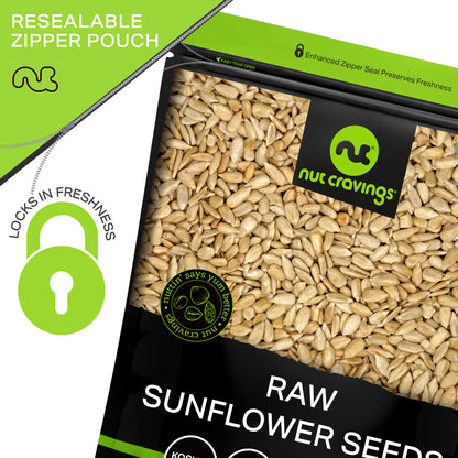 Raw Sunflower Seeds Kernels to eat, Unsalted, Shelled Hulled, Packed Fresh in Resealable Bag - Kosher Healthy… — view 7