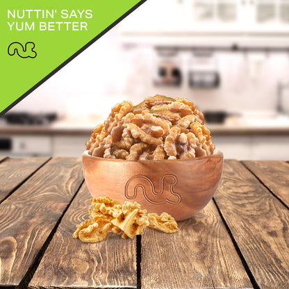 NUT CRAVINGS - Raw Walnuts Halves & Pieces Unsalted Shelled Packed Fresh in Resealable Bag - Kosher Healthy Snack Food Assortments Ideal for Trail Mixed Nuts