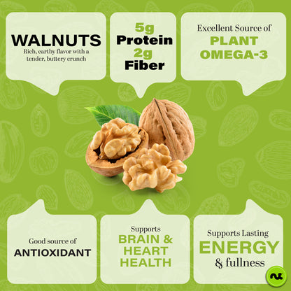 NUT CRAVINGS - Raw Walnuts Halves & Pieces Unsalted Shelled Packed Fresh in Resealable Bag - Kosher Healthy Snack Food Assortments Ideal for Trail Mixed Nuts