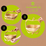 Fruit Wooden Apple-Shaped Gift Basket NCG100066
