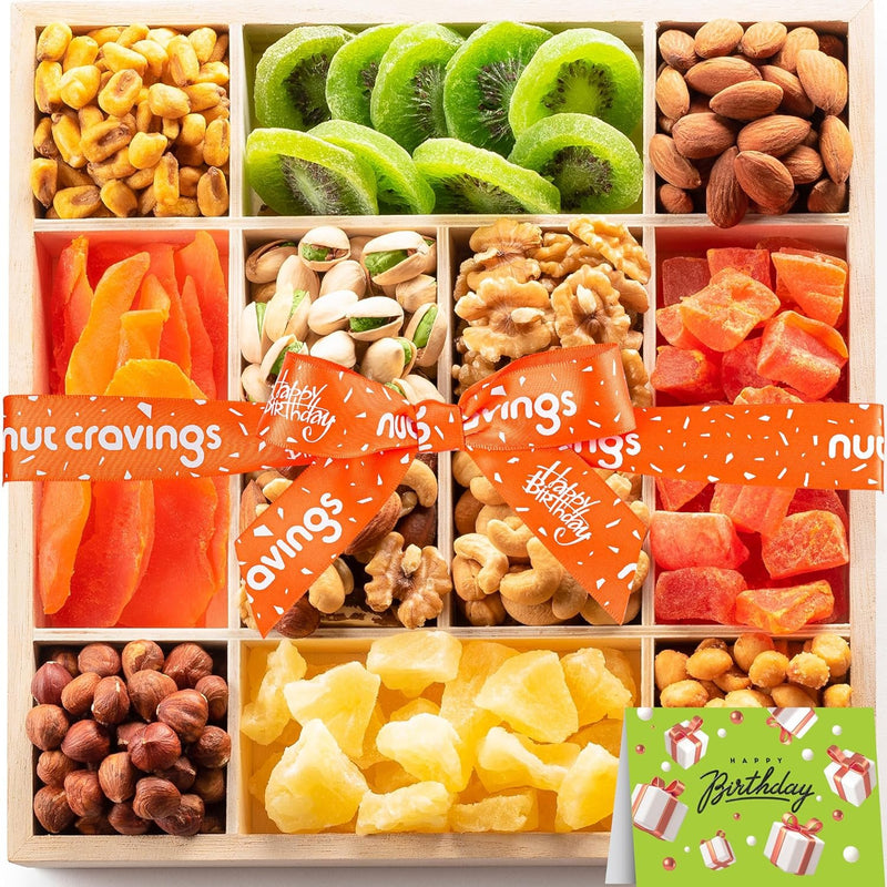 Birthday Dried Fruit & Mixed Nuts Gift Basket NCG100068