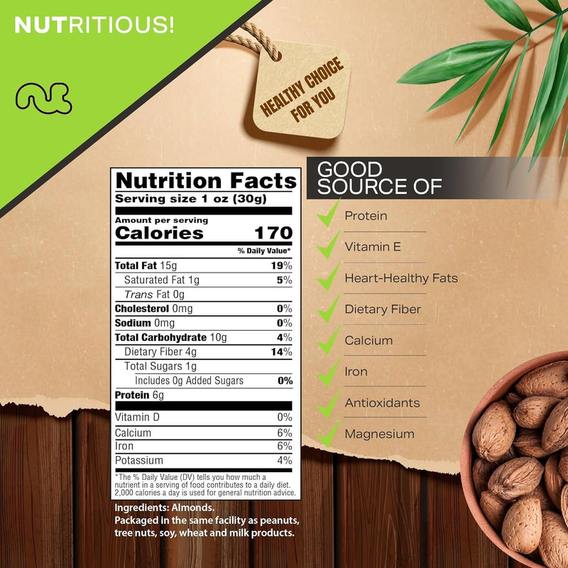 In Shell Almonds - Raw, Whole