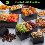 Happy Birthday Nuts & Dried Fruits Tower Gift Basket NCG100045