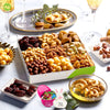 Easter Candies & Mixed Nuts Gift Basket with Happy Easter Ribbon