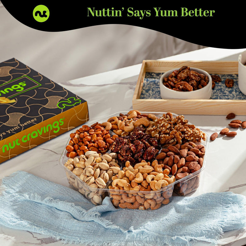 Brown Sectional Box Mixed Nuts  X-Large NCG100037