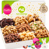 Easter Candies & Mixed Nuts Gift Basket with Happy Easter Ribbon