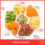 Red Box Gourmet Nut & Fruit Sectional Gift Tray Box