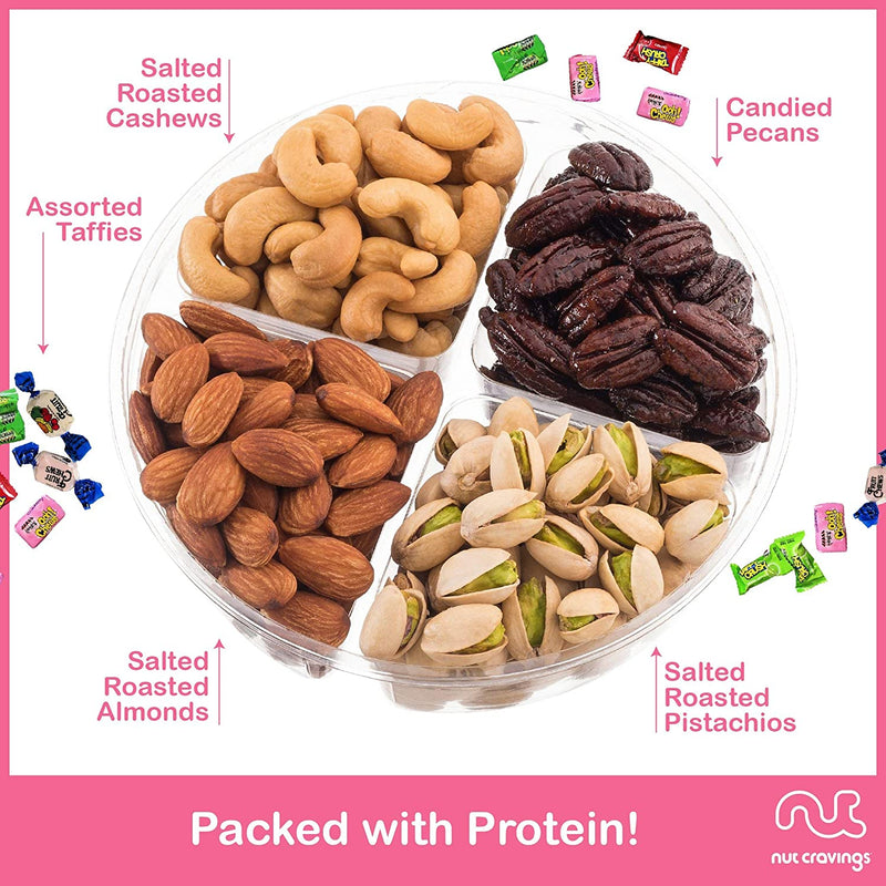 Easter Mixed Nuts Sectional Gift Box Medium (Fun & Bunnies Included!)