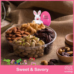 Easter Mixed Nuts Sectional Gift Box Medium (Fun & Bunnies Included!)