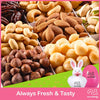 Easter White Mixed Nuts Sectional Gift Box (Fun & Bunnies Included!)