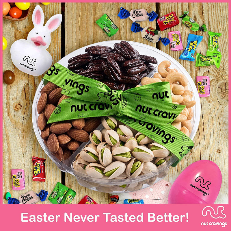 Easter Mixed Nuts Sectional Gift Box Medium (Fun & Bunnies Included!)
