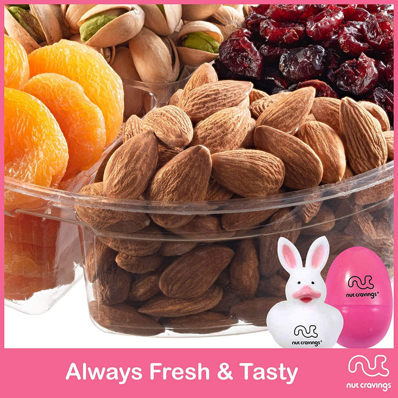 Easter Mixed Nuts & Dried Fruit Sectional Gift Box Medium (Fun & Bunnies Included!)