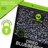 Sun Dried Blueberries, Lightly Sweetened (16oz - 1 LB) Packed Fresh in Resealable Bag - Sweet Dehydrated Fruit, Snack Treat - Healthy Food, All Natural, Vegan, Kosher Certified