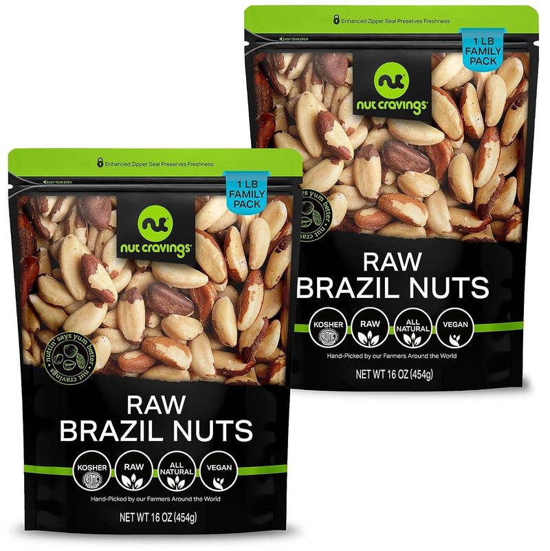 Raw Brazil Nuts Two Pack (32oz - 2 LB)