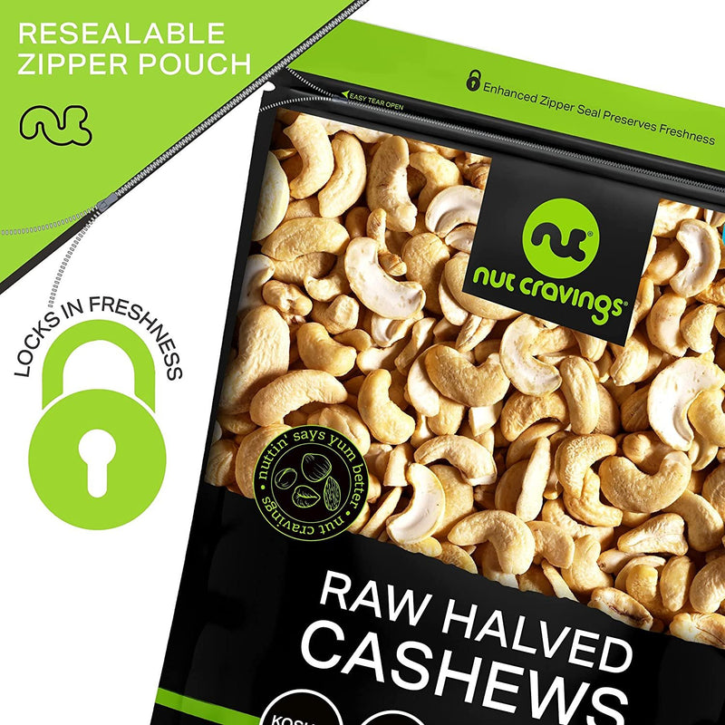 Raw Halved Cashews