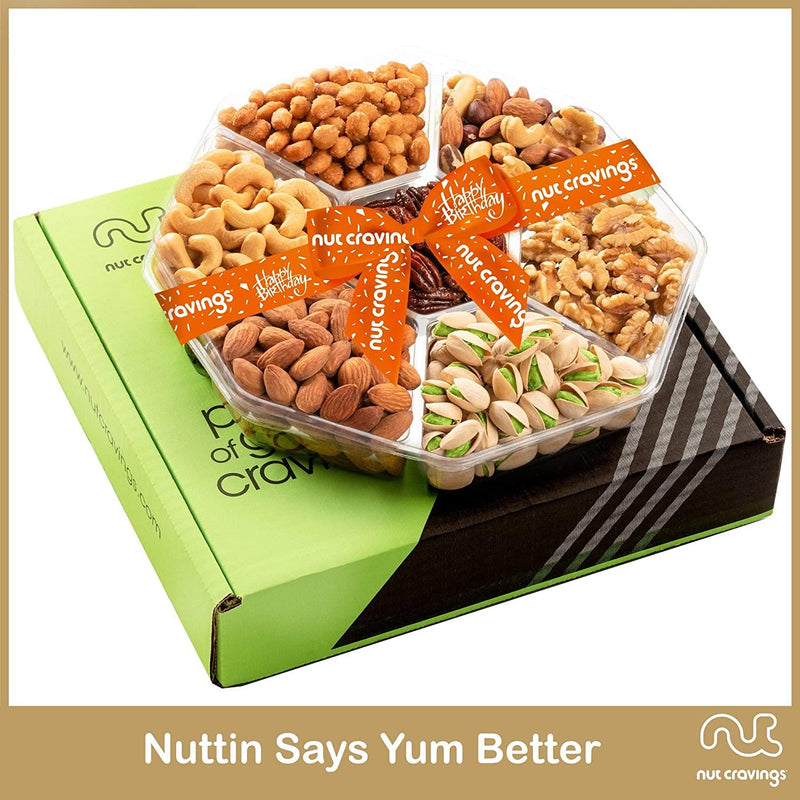 Happy Birthday Mixed Nuts Sectional Gift Box Large