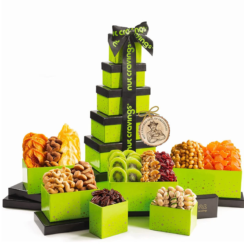 Green Box Holiday Fruit & Nut Gift Tower NCG100019