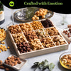 Congratulations Gift Basket, Gourmet Nuts in Reusable Wooden Tray (12 Assortments) for Women Men Adults