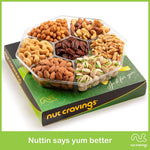 Green Box Gourmet Nut Sectional Gift Tray Box Large