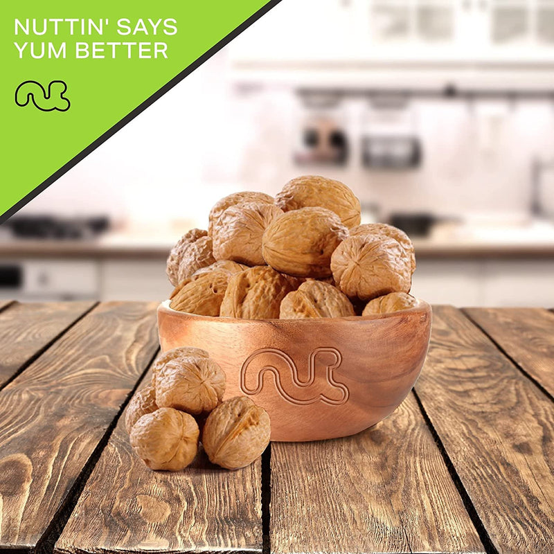 Nut Cravings - Raw Walnuts In Shell, Whole, (32oz - 2 LB) Packed Fresh in Resealable Bag - Nut Snack - Healthy Protein Food, All Natural, Keto Friendly, Vegan, Kosher
