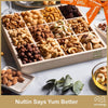 Happy Birthday Mixed Nuts Wooden Gift Tray Square