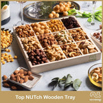 Green Ribbon Mixed Nuts Wood Tray  NCG100020