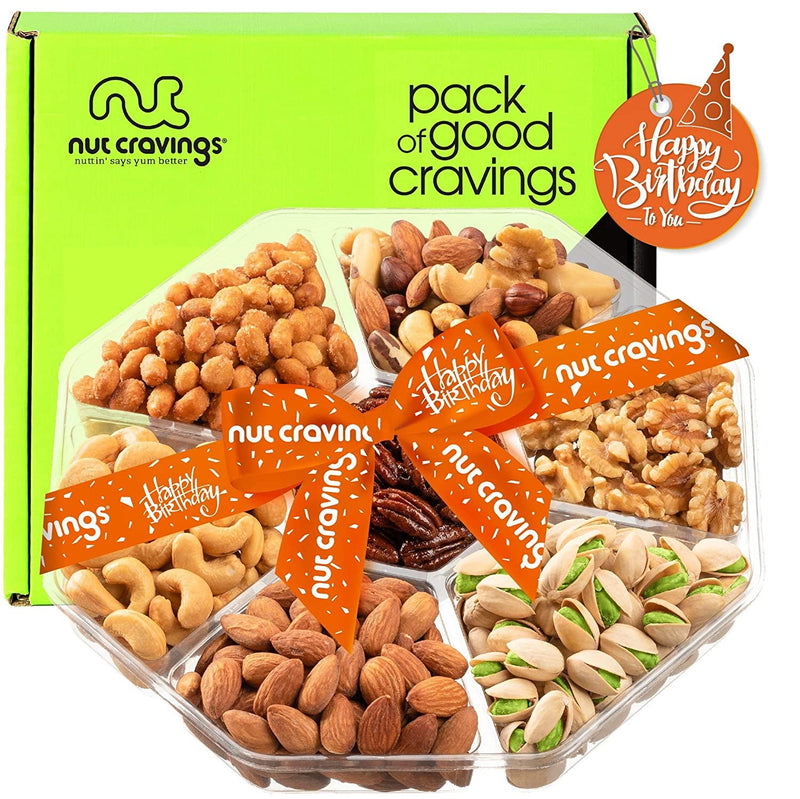 Happy Birthday Mixed Nuts Sectional Gift Box Large