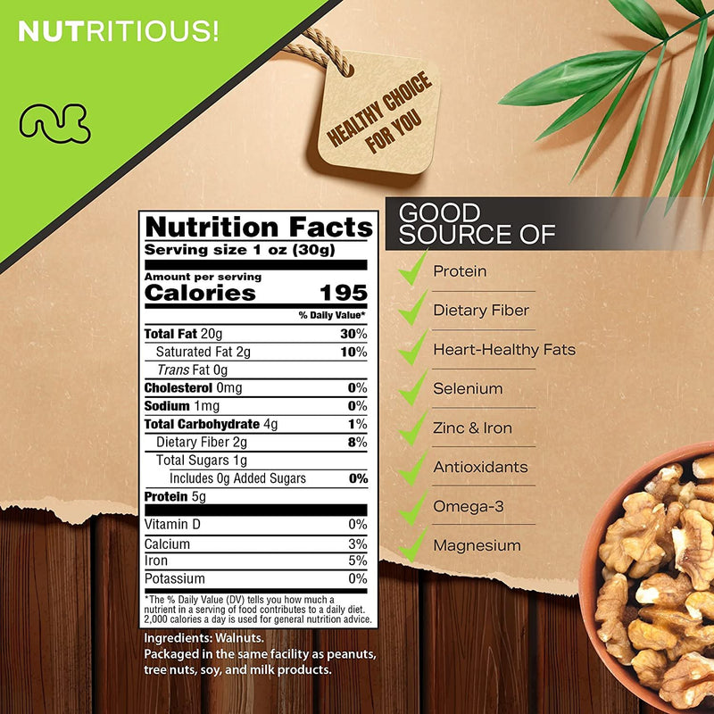 Raw Walnuts Halves & Pieces