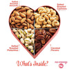 Nuts Gift Basket in Heart Box (4 Piece Assortment) NCG100052