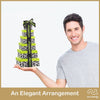 Leaf Pattern Fruit & Nut Gift Tower NCG100018