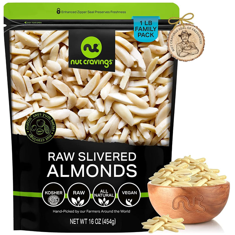 Raw Slivered Almonds, Unsalted