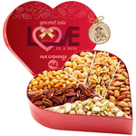 Nuts Gift Basket in Heart Box (6 Piece Assortment, 2 LB) NCG100054
