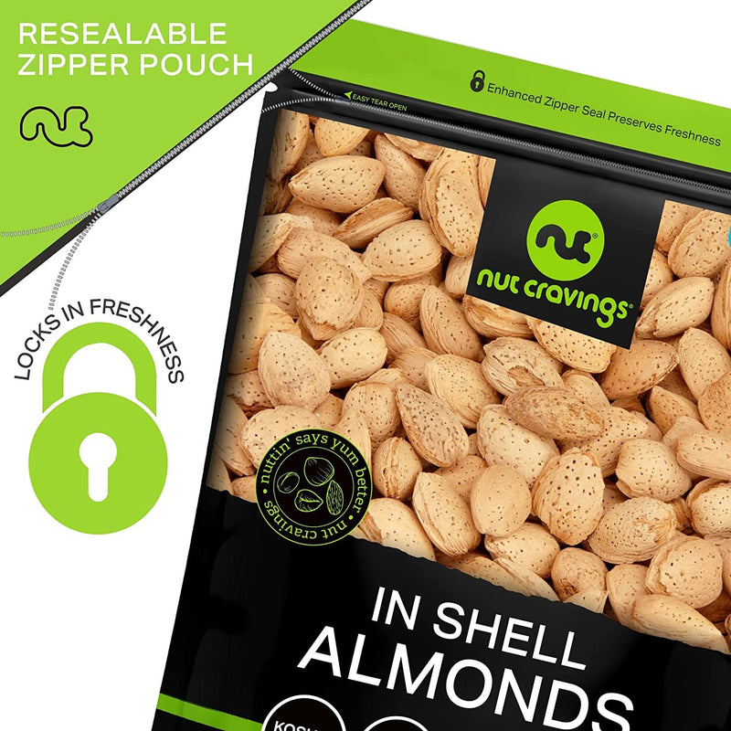 In Shell Almonds - Raw, Whole