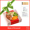 Red Box Gourmet Nut & Fruit Sectional Gift Tray Box Medium